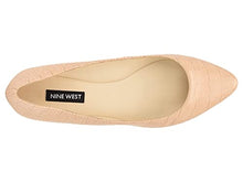 NINE WEST Speakup Flat Warm Blush Crocodile