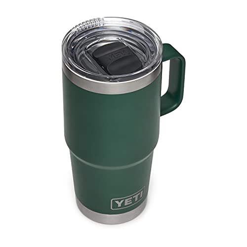 YETI Rambler 20 oz Travel Mug, Stainless Steel, Vacuum Insulated with Stronghold Lid (Northwoods)