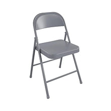 CoscoProducts COSCO SmartFold All-Steel Folding Chair, 4-Pack, Grey