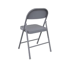 CoscoProducts COSCO SmartFold All-Steel Folding Chair, 4-Pack, Grey