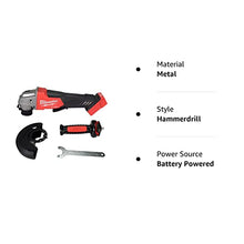 Milwaukee M18 FUEL Brushless 4-1/2 in. / 5 in. Cordless Small Angle Grinder (Tool Only)