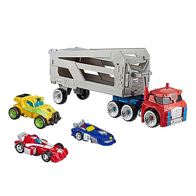 Transformers Playskool Heroes Rescue Bots Academy Road Rescue Team Trailer 4-Pack Converting Toy (Amazon Exclusive)