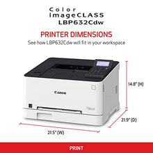 Canon Color imageCLASS LBP632Cdw Wireless Mobile Ready Laser Printer, 22ppm,White