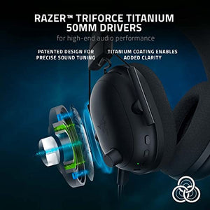 Razer BlackShark V2 Pro Wireless Gaming Headset: THX 7.1 Spatial Surround Sound - 50mm Drivers - Detachable Mic - for PC, PS5, PS4, Switch, Black