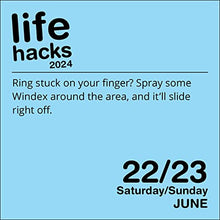 Life Hacks 2024 Day-to-Day Calendar