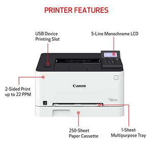 Canon Color imageCLASS LBP632Cdw Wireless Mobile Ready Laser Printer, 22ppm,White