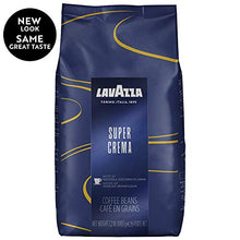 Lavazza Super Crema Whole Bean Coffee Blend, light-Medium Espresso Roast, 2.2 Pound (Pack of 1) ,Premium Quality, Aromatic, Mild and creamy