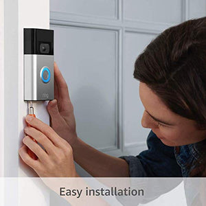 Ring Video Doorbell (Satin Nickel) bundle with Echo Show 5 (3rd Gen)