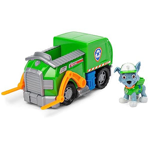 Paw Patrol, Rocky’s Recycle Truck Vehicle with Collectible Figure