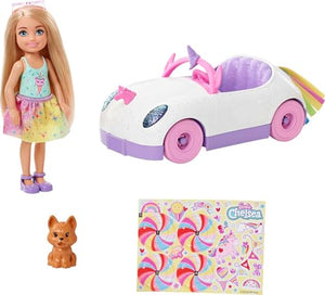 Barbie Chelsea Doll & Unicorn Toy Car