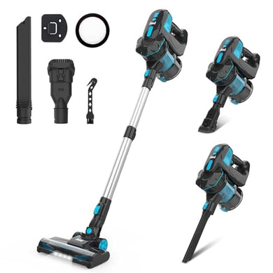 INSE Cordless Vacuum Cleaner, 6-in-1 Rechargeable Stick Vacuum