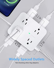 Surge Protector Power Strip - 8 Outlets with 4 USB Charging Ports