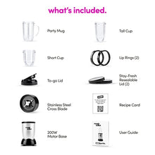 Magic Bullet Blender, Small, Silver, 11 Piece Set