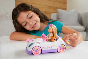 Barbie Chelsea Doll & Unicorn Toy Car