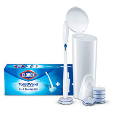 Original Clorox Cleaning System, ToiletWand, Storage Caddy, 6 Refill Heads (Package May Vary)