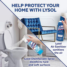 Lysol Bundle containing x2 Lysol Disinfectant Spray for Hard and Soft Surfaces, Crisp Linen, 19 Fl. Oz + Lysol Air Sanitizer Spray, For Air Sanitization and Odor Elimination, White Linen, 10 Fl. Oz