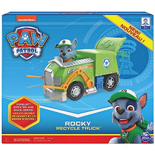 Paw Patrol, Rocky’s Recycle Truck Vehicle with Collectible Figure