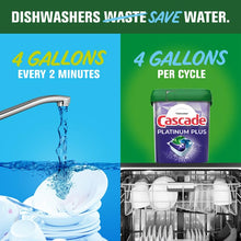 Cascade Platinum Plus Dishwasher Pod, Dish Detergent ActionPacs Dish Pods, Fresh, 52 Count