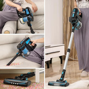 INSE Cordless Vacuum Cleaner, 6-in-1 Rechargeable Stick Vacuum