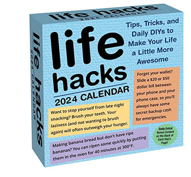 Life Hacks 2024 Day-to-Day Calendar