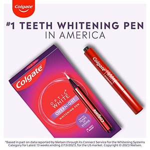 Colgate Optic White Overnight Teeth Whitening Pen, Teeth Stain Remover to Whiten Teeth, 35 Nightly Treatments