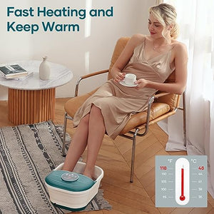 CURECURE Foot Spa Bath Massager with Heat