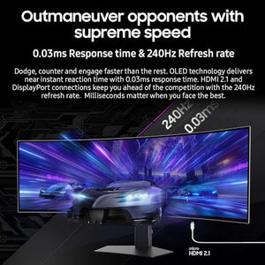 SAMSUNG 49" Odyssey G93SC Series OLED Curved Gaming Monitor