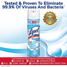 Lysol Bundle containing x2 Lysol Disinfectant Spray for Hard and Soft Surfaces, Crisp Linen, 19 Fl. Oz + Lysol Air Sanitizer Spray, For Air Sanitization and Odor Elimination, White Linen, 10 Fl. Oz