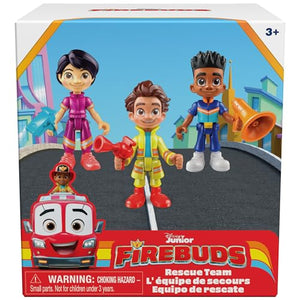 Disney Junior Firebuds Action Figures Gift Pack with 3 Collectible Kids Toys