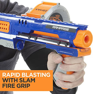 NERF Rampage N-Strike Elite Toy Blaster with 25 Dart Drum Slam Fire for Kids, Teens, & Adults (Amazon Exclusive)