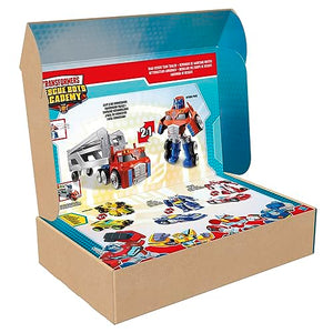 Transformers Playskool Heroes Rescue Bots Academy Road Rescue Team Trailer 4-Pack Converting Toy (Amazon Exclusive)