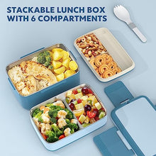 HOMETALL , Stackable Bento Lunch Box, 1500ml Stainless Steel Utensil,
