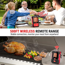 TempPro Wireless Meat Thermometer for Grill with Dual Meat Probe, Remote Meat Thermometer Wireless with Alarm