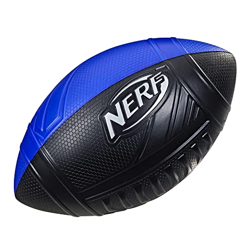 NERF Pro Grip Football, Classic Foam Ball, Easy to Catch & Throw, Balls for Kids, Kids Sports Toys (Blue)