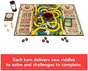 Jumanji The Game, The Classic Scary Adventure Family Board Game Based on The Action-Comedy Movie, for Kids and Adults Ages 8 & up