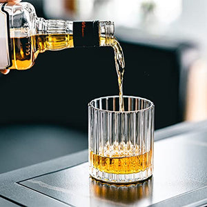 Combler Whiskey Glasses 10oz Set of 4,