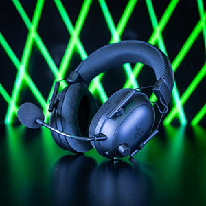 Razer BlackShark V2 Pro Wireless Gaming Headset: THX 7.1 Spatial Surround Sound - 50mm Drivers - Detachable Mic - for PC, PS5, PS4, Switch, Black