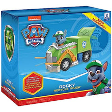 Paw Patrol, Rocky’s Recycle Truck Vehicle with Collectible Figure