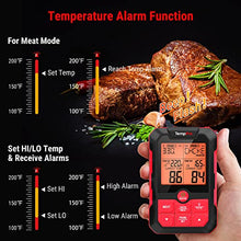 TempPro Wireless Meat Thermometer for Grill with Dual Meat Probe, Remote Meat Thermometer Wireless with Alarm