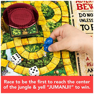 Jumanji The Game, The Classic Scary Adventure Family Board Game Based on The Action-Comedy Movie, for Kids and Adults Ages 8 & up